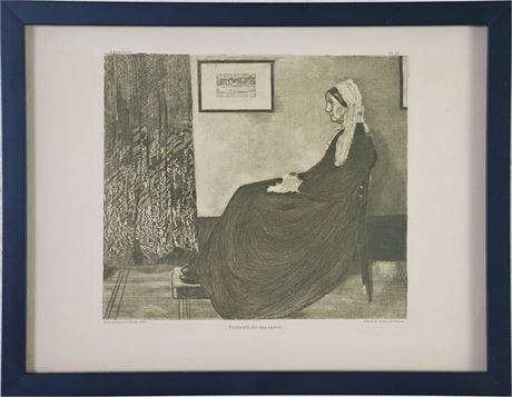 "Portrait De Ma Mere" - French Print of Whistler's Mother