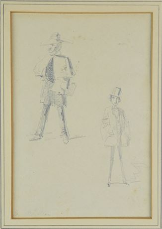 James Whistler Original Sketch