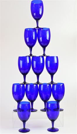 Cobalt Blue Water Goblets