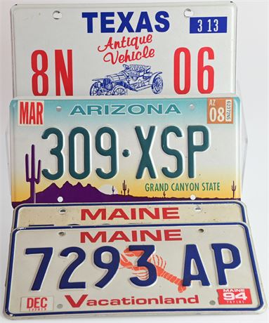 Vintage License Plates