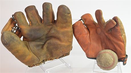 Antique Baseball Gloves