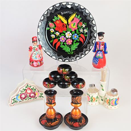 Hand Painted Decor Set