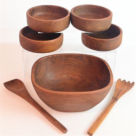 Classic Teak Salad Serving Set