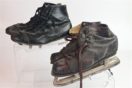 Antique Cleats and Ice Stakes