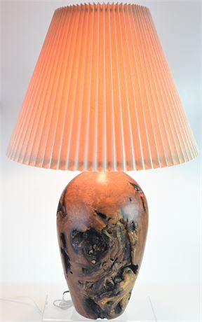 Mesquite Turned Lamp