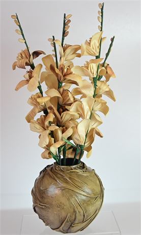 Leather Wrapped Vase +
