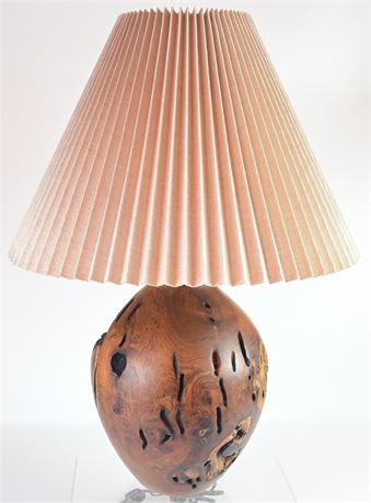 Mesquite Turned Lamp