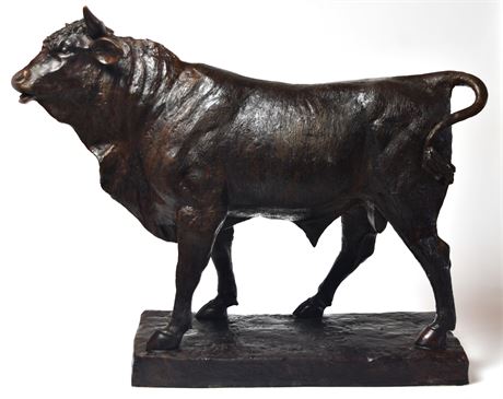 Bronze Bull Sculpture