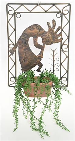 Kokopelli Wall Hanging Planter