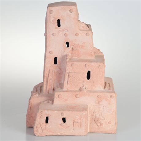 Ceramic Lighted Pueblo