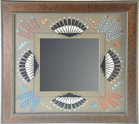 Navajo Sandpainting Mirror