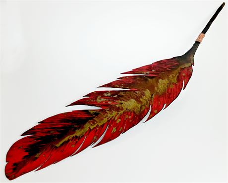 Artist Crafted Metal Feather