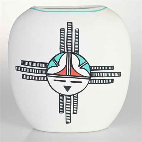 Signed Tigua Vase