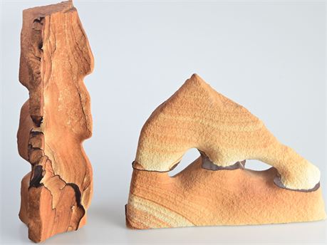 Pair of Sandstone Sculptures