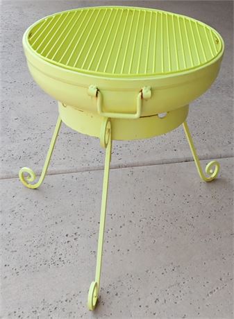 Yellow Metal Fire Pit