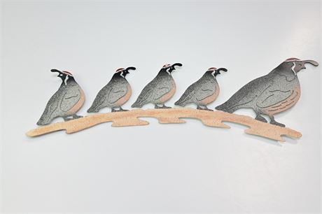 Quail Wall Sculpture