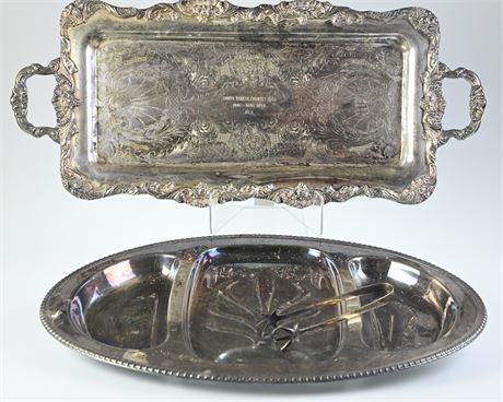 Silver Entertaining Tray +