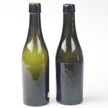 1880's Turn Mold Stout Bottles