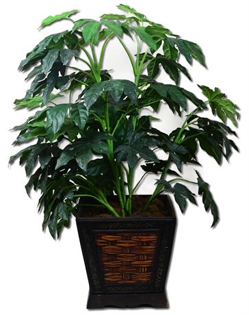 Faux Fatsia Plant