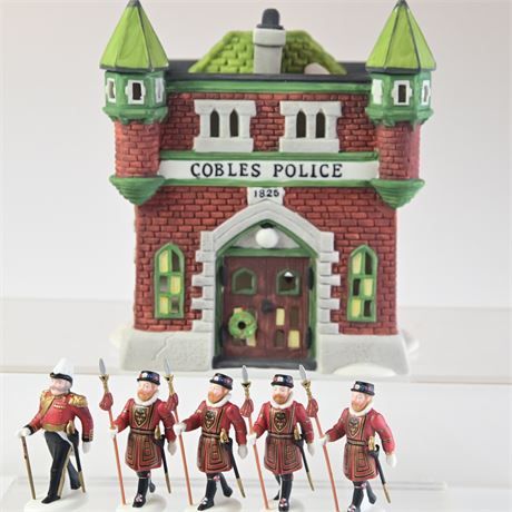 Dept. 56 "Cobles Police Station", "Yeomen of the Guard" Dickens' Village Series