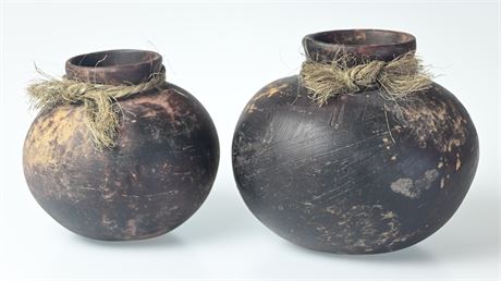 Pair of Clay Pots