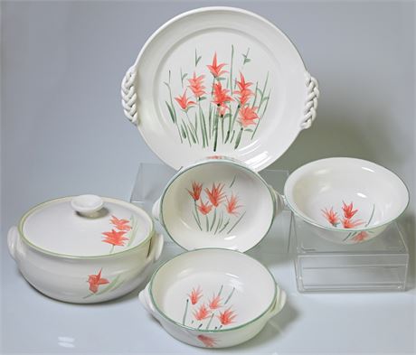 Set of Hand Made, Artist Crafted Serving Dishes