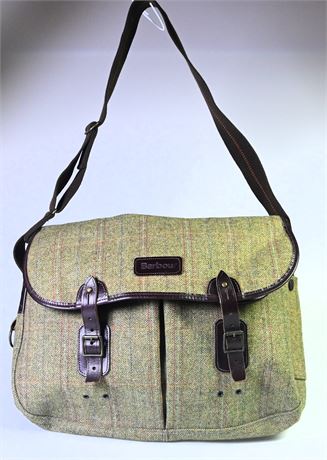 Barbour Wool & Leather Messenger Bag