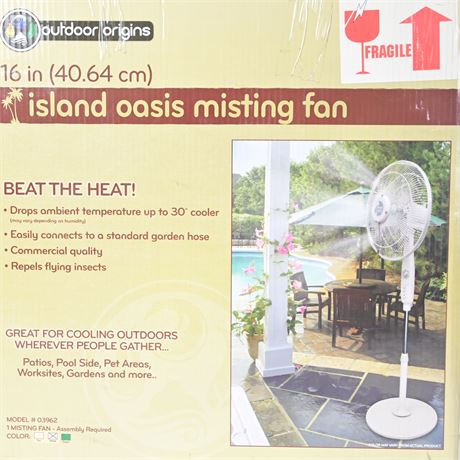 Island Oasis Misting Fan