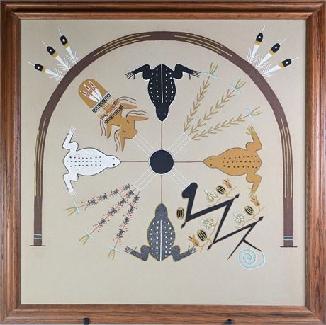 Large Navajo Sandpainting