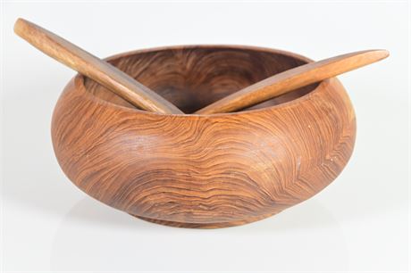 Wood Salad  Bowl