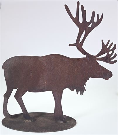 Metal Elk Sculpture