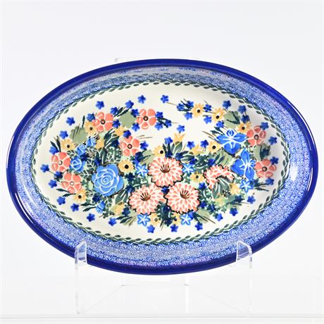 Oval Polish Pottery Dish