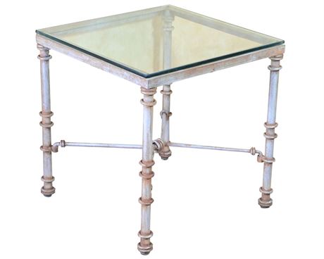 Metal & Glass Side Table