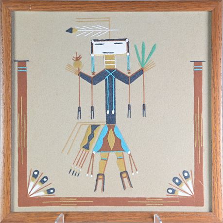 Navajo Whirling Love Sandpainting