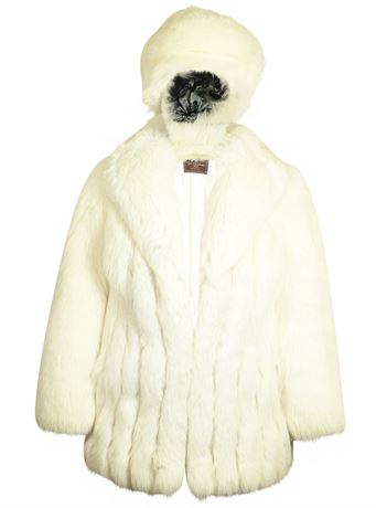 Artic Fox Fur Coat & Hat