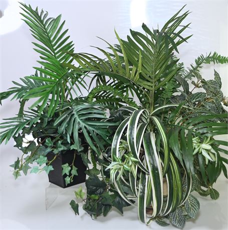 Pair of Faux Ferns