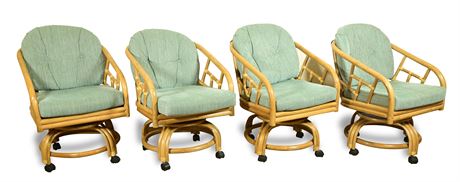 Bamboo Swivel Chairs