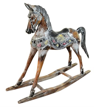 Hand Carved Rocking Horse