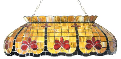 Antique Stained Glass Fixture