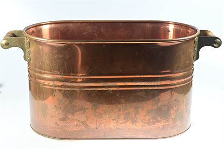 Vintage Copper Firewood Bucket