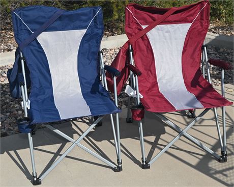 Pair of Member's Mark Folding Arm Chairs