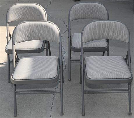 Set of (4) Sudden Comfort Folding Chairs