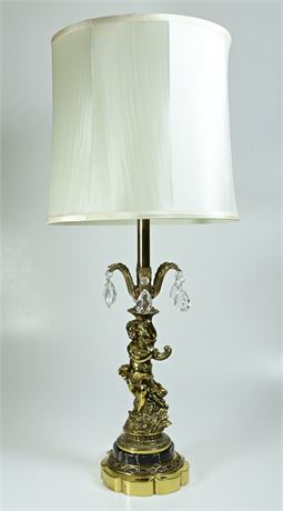 Vintage Cherub Lamp