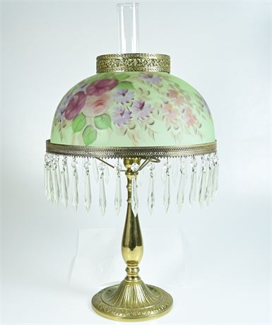 L.G. Wright Reverse Painted Lamp