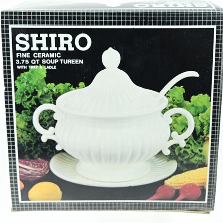 Shino Fine Ceramic Soup Tureen