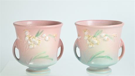 Pair Roseville IXIA Vases