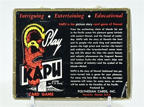 1950's "Kapu" Card Game