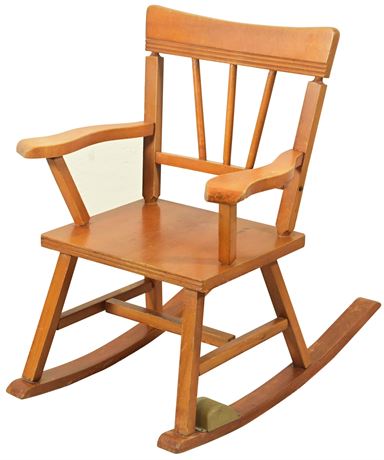 Vintage Child's Musical Rocking Chair