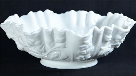 Imperial Glass Crimped Rose Bowl