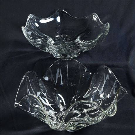 Pair of Crystal Fruit Bowls